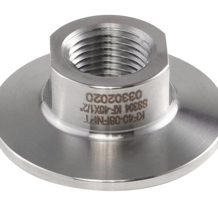 KF-40 Stainless Steel FNPT End Cap