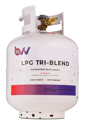 20LB High Purity USA 50/25/25% N-Butane/Iso-Butane/Propane TRI-Blend - 99.5% Guaranteed Shop All Categories BVV 