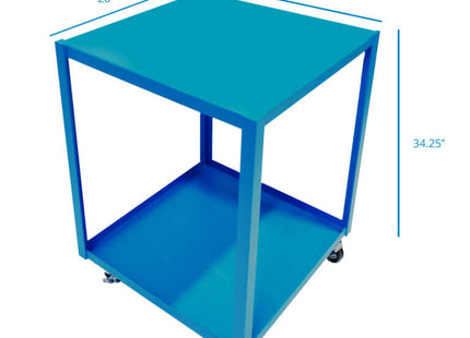Cascade Mobile Stand, Large, Steel, Blue