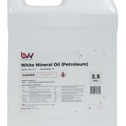 BVV Mineral Oil 7 White NF (USP/NF Food Grade) Shop All Categories BVV 2.5 Gallon 