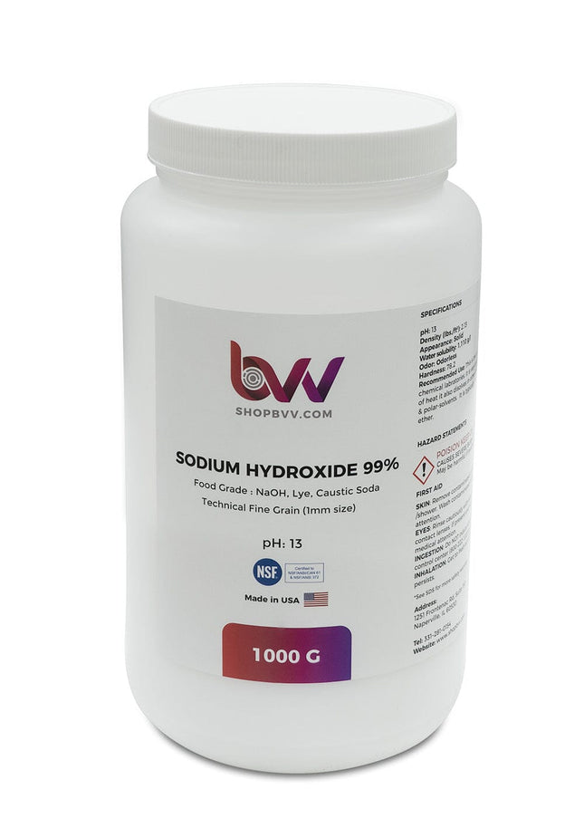 Sodium Hydroxide 99% Shop All Categories BVV 1000 Gram 