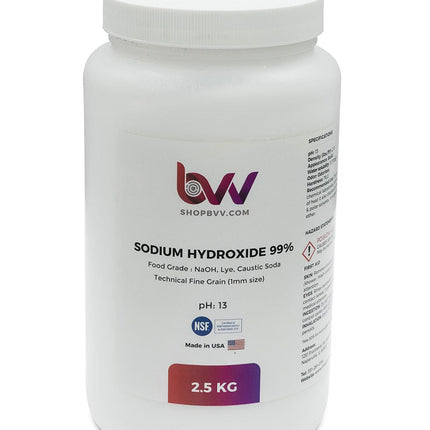 Sodium Hydroxide 99% Shop All Categories BVV 2.5 kilogram 