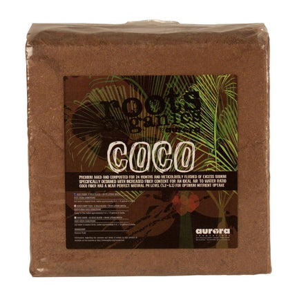Roots Organics Compressed Coco Fiber 12" X 12" Block Hydroponic Center Roots Organic 