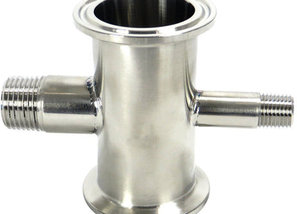 1.5" Tri-clamp Spool x 3" Length x 1/2" Male NPT x 1/4" Male NPT