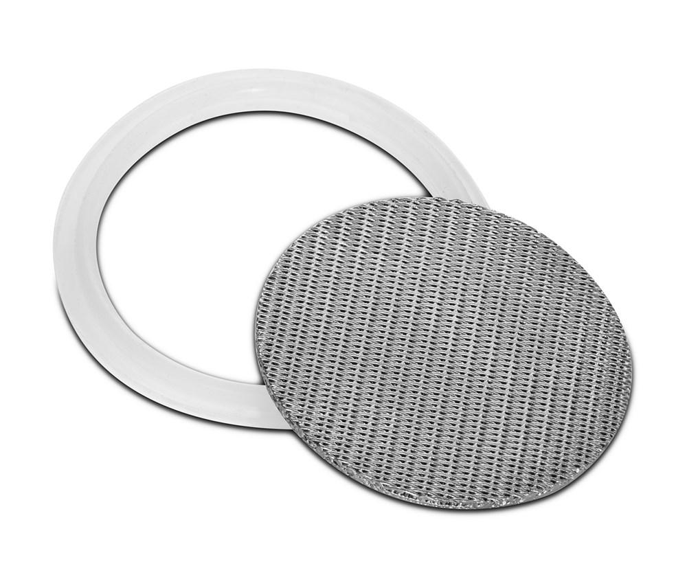 316L Stainless Dutch Weave Sintered Filter Disk 1 micron and up - Silicone New Products BVV 1.5" 1 Micron 