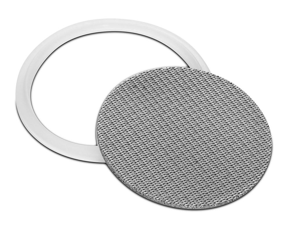 316L Stainless Dutch Weave Sintered Filter Disk 1 micron and up - Silicone New Products BVV 2" 1 Micron 