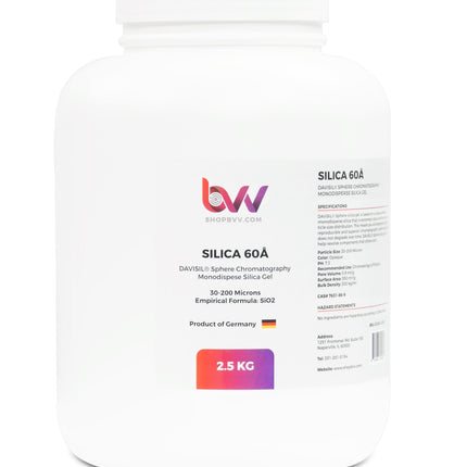 BVV™ Chromatography Silica Gel 60A 30-200μm (Made in Germany) New Products BVV 2.5KG 