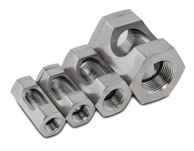 Compact In-line Sight Glass Female NPT Stainless Steel (Flow Sight)