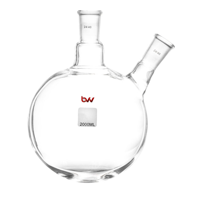 BulK Round Bottom, Boiling Flasks, Borosilicate Glass, Ground Joints,  100mL, case/24