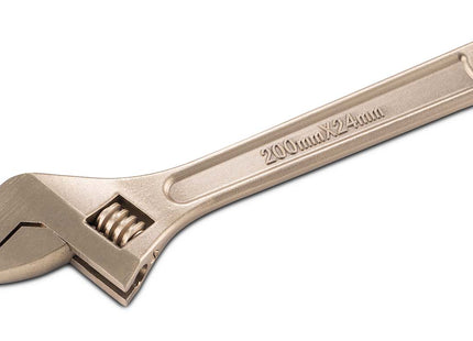 Spark Free Safety Tools- 200mm Adjustable Wrench
