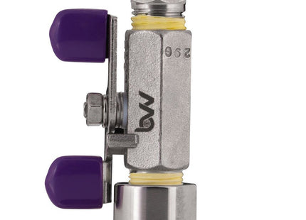 Tri-Clamp Topcap with Valve and 1/4" 37 Degree JIC Flare -40 to 230C