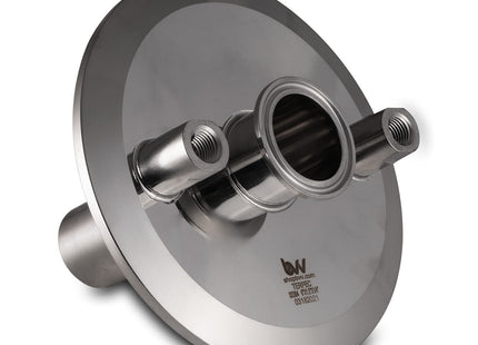 6" x 1.5" x (2) 1/4" FNPT Tri-clamp Endcap Terpenator Style