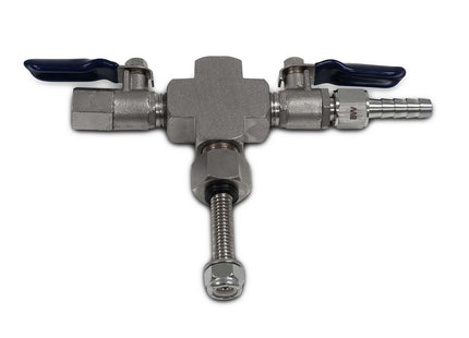 Valve Manifold - Cross with Hose Barb