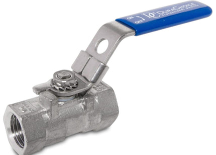 Stainless Steel (316) Ball Valve - 1 Piece Standard Port, 1,000 PSI (WOG)