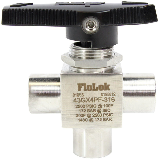 3 Way Ball Valve - Female NPT