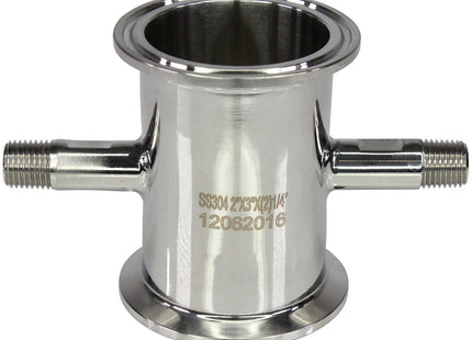 2" Tri-Clamp x 3" x (2) 1/4" MNPT
