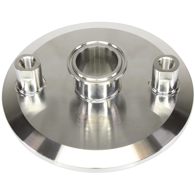 6" x 1.5" x (2) 1/4" FNPT Tri-clamp Endcap BVV™