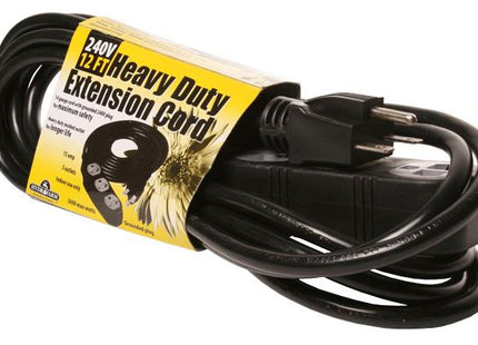 Heavy Duty Extension Cord, 240V, 12'