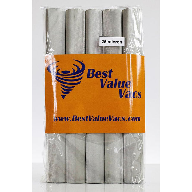 Stainless Steel Filters - 25 Micron (25Œºm) - 5ct - Cut to Size