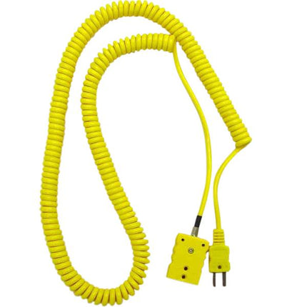 J-KEM Thermocouple extension cord (coiled) Shop All Categories J-KEM Scientific K (-50 to 1200 °C) 6 ft. Miniature flat prong (SMP)
