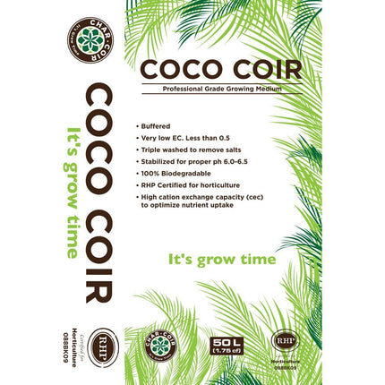 Char Coir 100% RHP Certified Coco Coir, 50 L Char Coir 