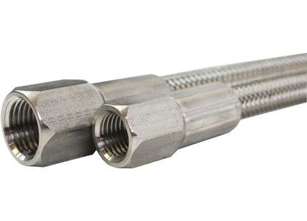 3/8" 37 Degree Female JIC Braided Stainless Steel Hose