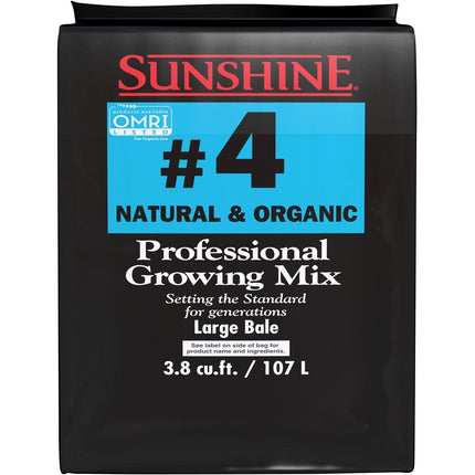 SunGro Horticulture Sunshine Natural & Organic Mix #4, 3.8 cu ft Sungro/Sunshine Advanced 