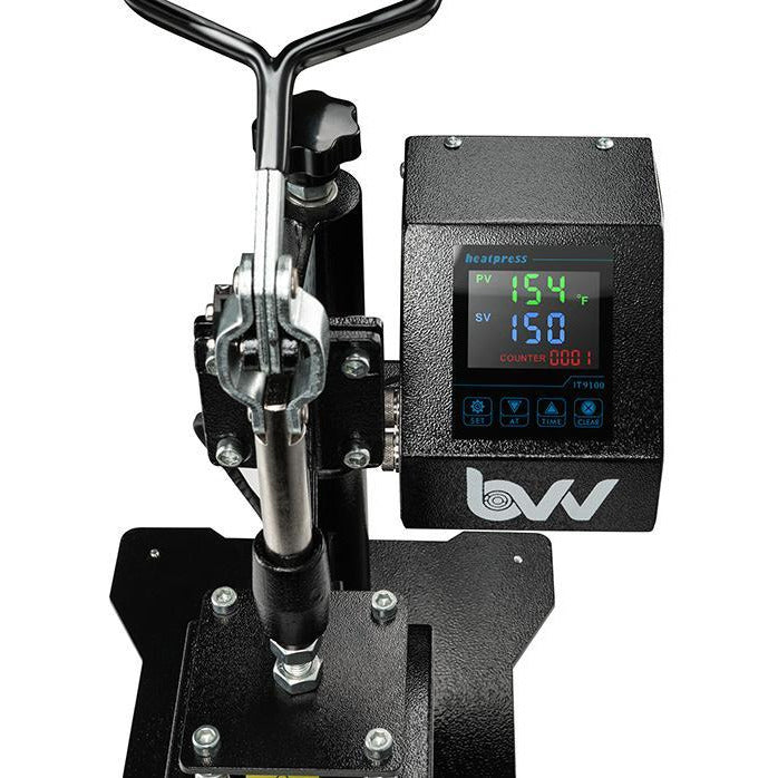 BVV Easy Swing V3 Rosin Press - Dual Heat close up of screen