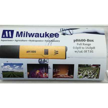 Milwaukee Instruments pH 600 pH Tester w/1 Point Manual Calibration Milwaukee Instruments 