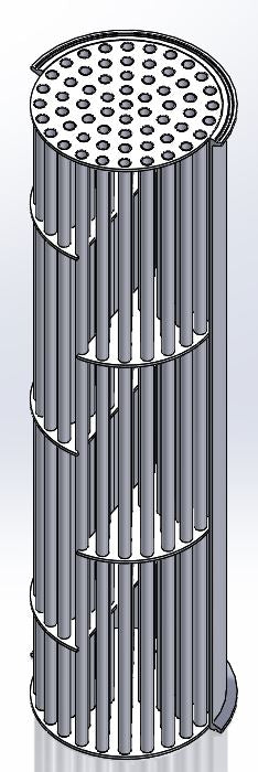 Baffled Tri-Clamp Condenser