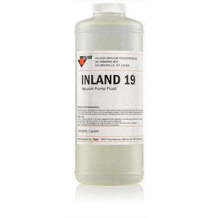 Inland 19 Vacuum Pump Oil one quart bottle