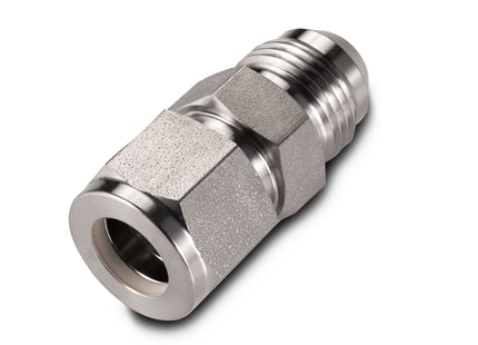 Bore Through 1/2" Compression Fitting x 1/2" MJIC