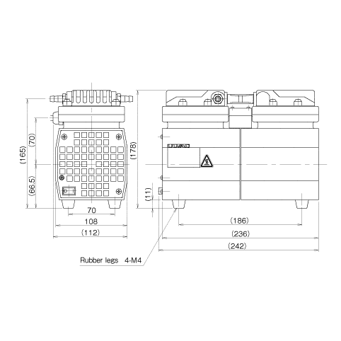 ULVAC DA-40S 1.6 Cfm Oil-Free Diaphragm Pump
